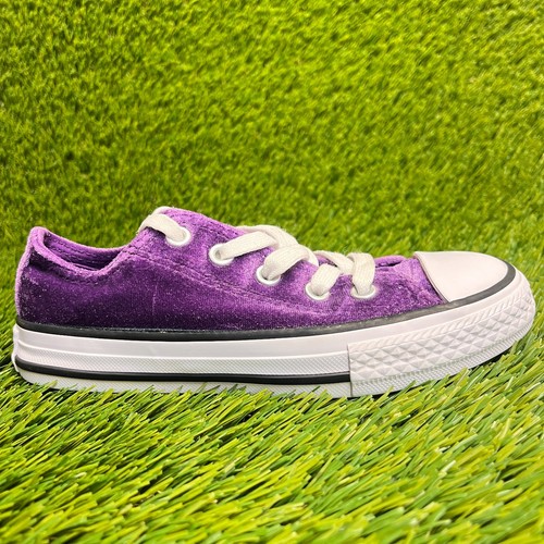 Converse Chuck Taylor All Star Low Girls Size 12C Purple Athletic Shoes Sneakers