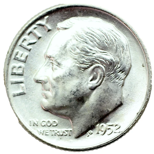 1952-D Roosevelt Silver Dime - BU/Unc/Uncirculated