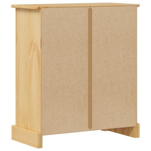 Badschrank Badezimmerschrank Standschrank Badmöbel Massivholz Kiefer vidaXL - Bild 7 von 11