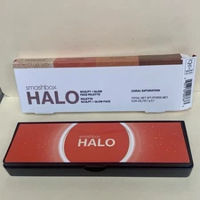 SmashBox Halo Sculpt Plus Glow Face Palette - Coral Saturation  0.55 oz New 