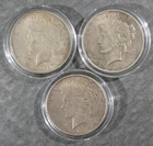 1922-D, 1922-P 90%  Silver Peace Dollar Lot Of 3