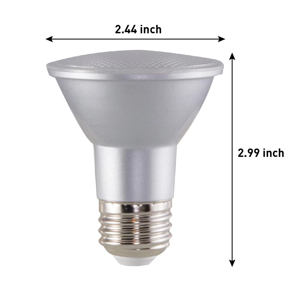 12 New Satco S29405 6.5PAR20 LED 120V 6.5W Medium E26 Base 2700K Warm White - Image 2 of 3