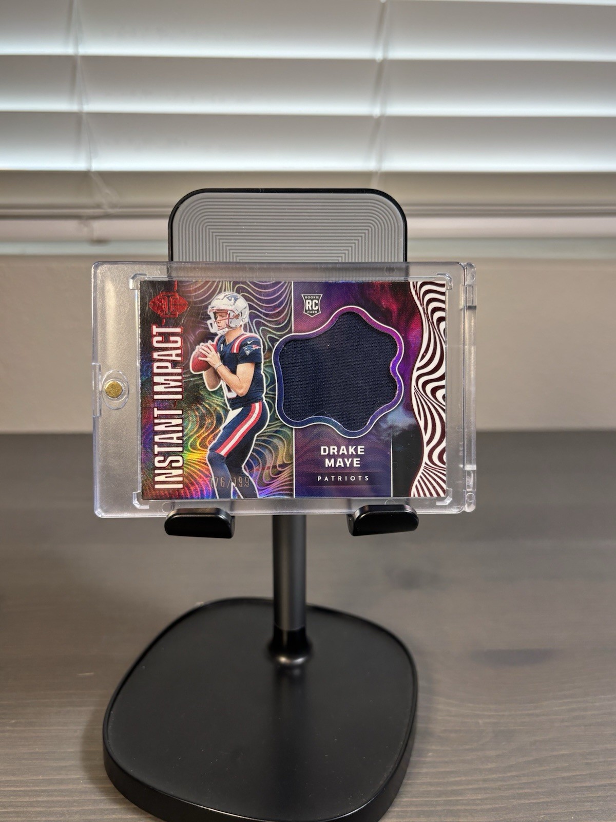 Drake Maye Panini Illusions Instant Impact Relics #IIDME Red