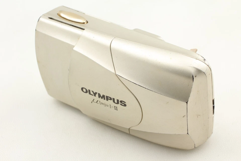 [EXC+5] Olympus μ mju II Silver 35mm F/2.8 Point & Shoot Film Camera From JAPAN - Image 4 of 4