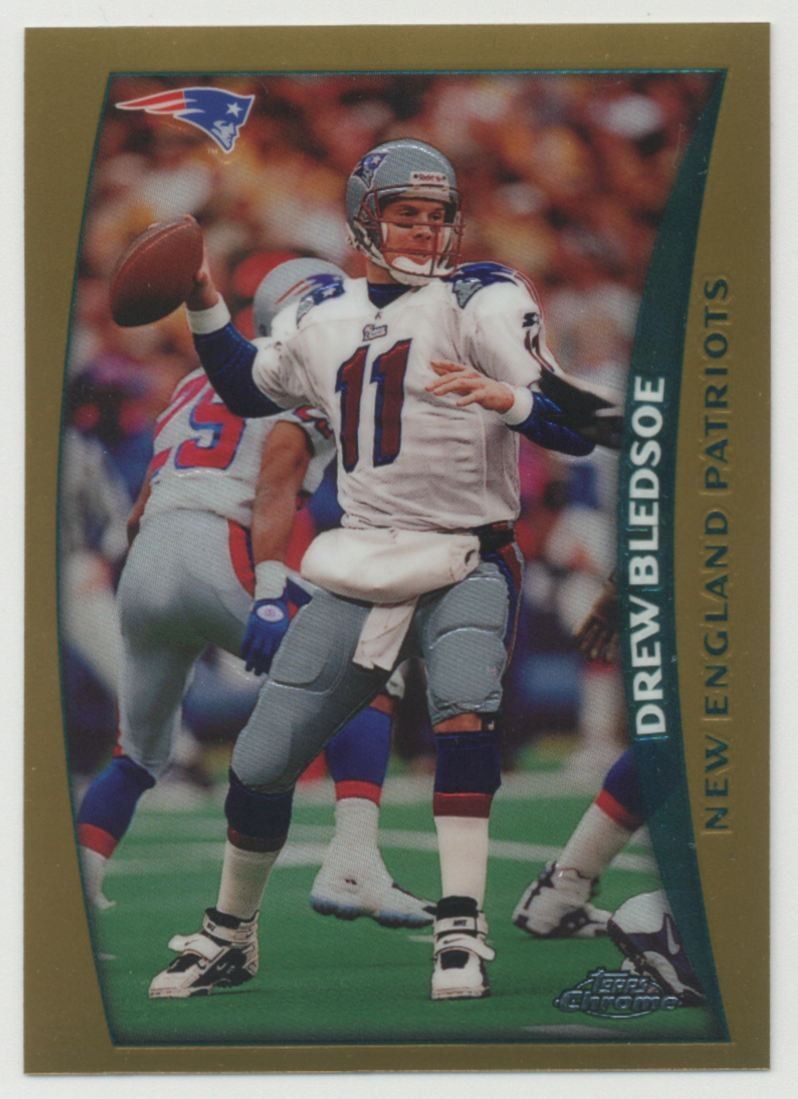 Drew Bledsoe 1998 Topps Chrome Football Card #67 New England Patriots