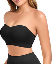 Strapless Bras for Women Non-Slip Padded Bandeau Bra Wireless Tube Top Bra Inclu