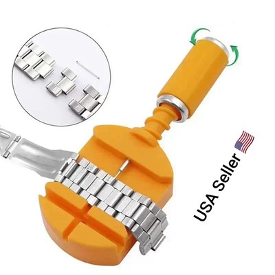 1*Watch Link Pin Remover Bracelet Adjuster Tool Watch Strap Metal Chain Pins Kit