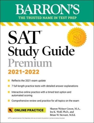 Barrons SAT Study Guide Premium, 2021-2022 (Reflects the 2021 Exam  - VERY GOOD