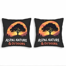 Set of 2 Throw Pillow Covers 18x18in - Nature-Inspired Design