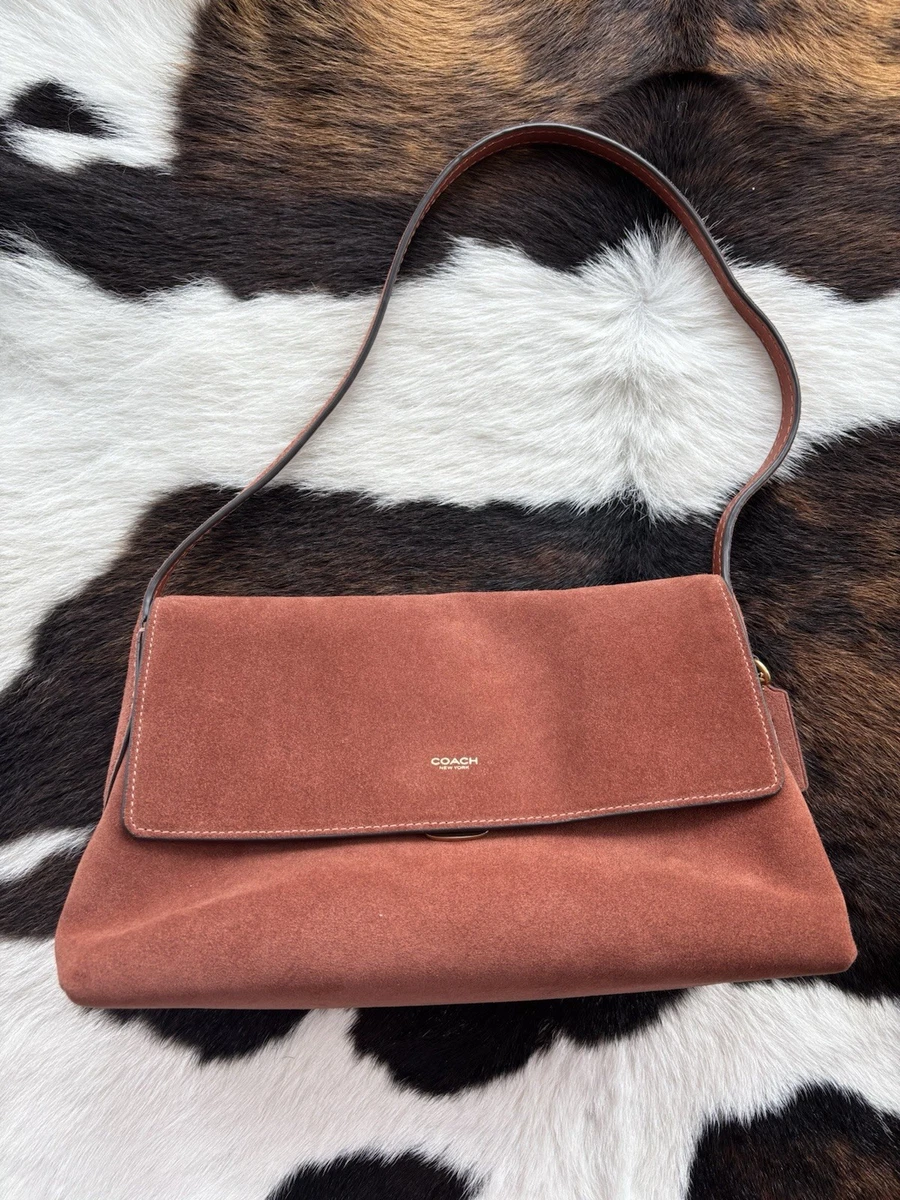 Coach Suede Shoulder Bags for Women for sale - eBay