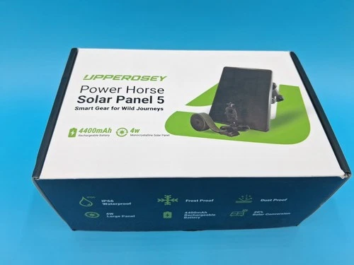 5V/12V Trail Camera Solar Panel - 4W Solar Panel Battery w/ 4400mAh Li-ion Ba...