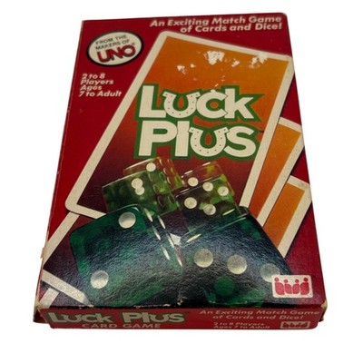 Vintage 1983 Luck Plus Card Game International Games Inc Makers of UNO Complete
