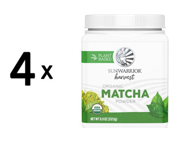 4 x Sunwarrior Organic Matcha Powder (300g) (111,27 EUR/kg)