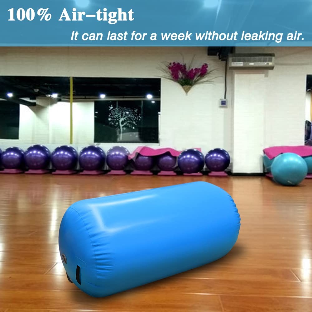 Air Barrel Back Roller Inflatable Tumbling Mat with Electric Pump,Tumble Trac...