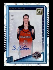 SONIA CITRON 2025 PANINI WNBA DONRUSS RATED ROOKIE HOLO FRAME AUTO #23/49 T6655