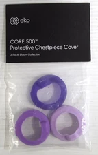 eko CORE 500 Stethoscope Chestpiece Cover 3 Pack (Purple Bloom Collection) NEW