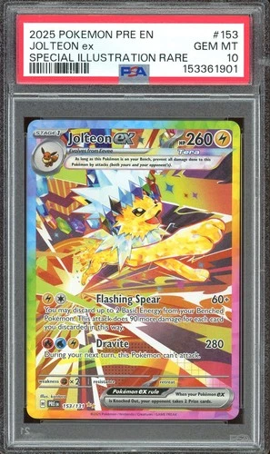PSA 10 GEM MINT - Jolteon ex #153 Prismatic Evolutions Special Illustration Rare