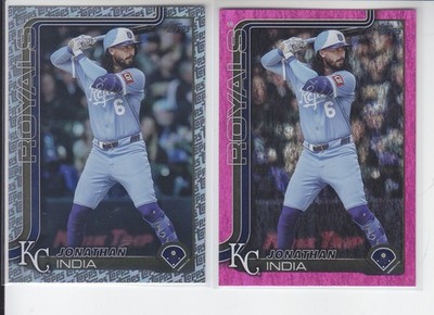 2 - 2025 Topps JONATHAN INDIA Fanatics Foil + Pink Holofoil Royals US175