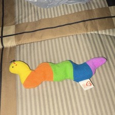 Ty Beanie Baby Inch the Worm Caterpillar Rainbow Plush Beanbag Toy 1995