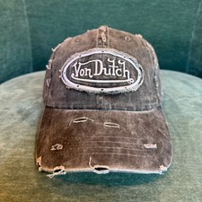 Von Dutch Black Distressed Vintage Hat NWT