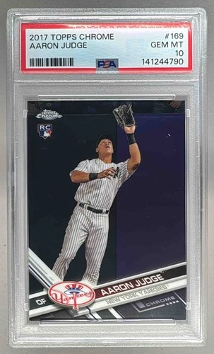 141244790 Aaron Judge 2017 Topps Chrome #169 Rookie RC PSA 10