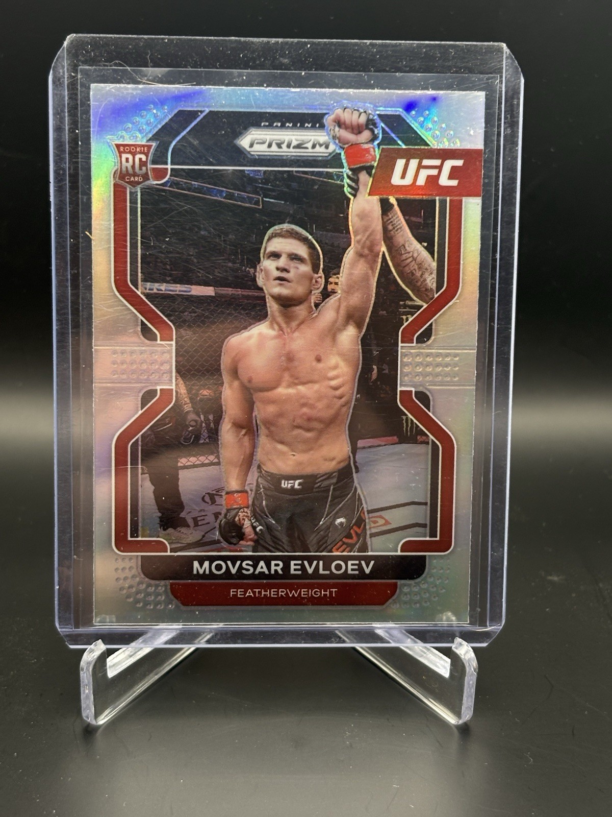 2022 Panini Prizm UFC - #130 Movsar Evloev (RC)