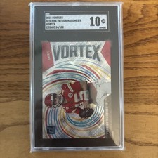 2021 Panini Donruss Vortex Patrick Mahomes II SGC 10 #VTX-PMA Cosmic /100