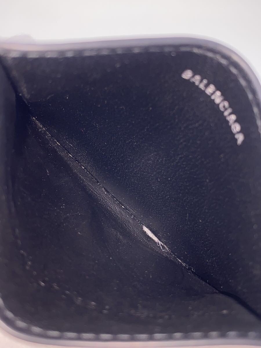 BALENCIAGA Men's Leather Card Case in Black thumbnail 4
