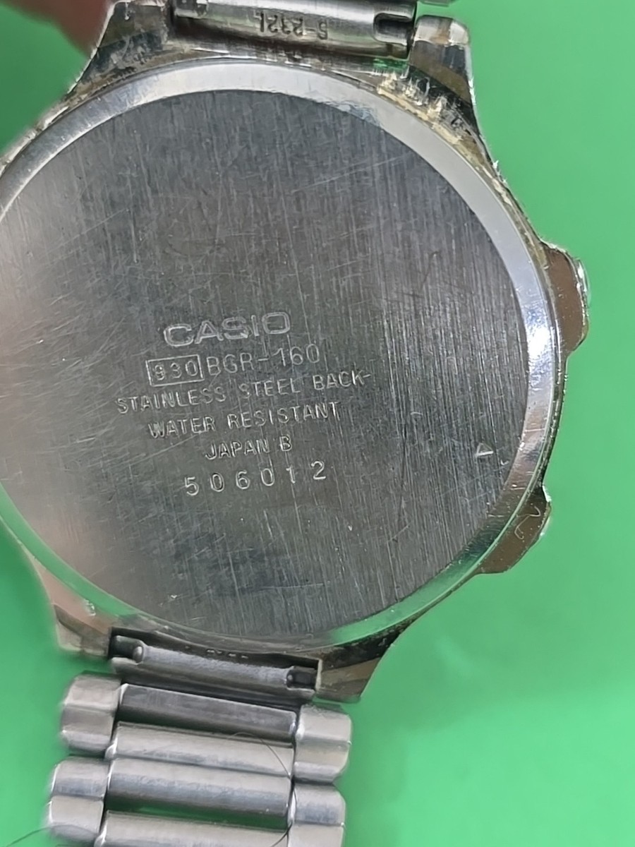 Casio BGR-160 LCD Digital Vintage Collectible Watch, Multi