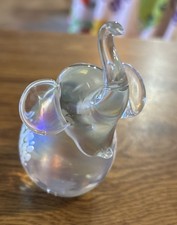 Elephant Glass Figurine 4"T Albert E Price 1989  Made in Taiwan