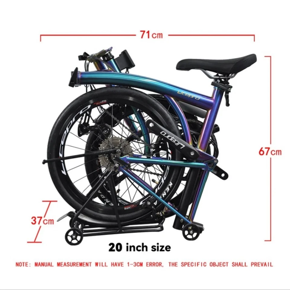 Faltrad Triple Fold 20 ZOLL 9 Gänge (ähnlich wie Brompton)