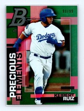2020 Bowman Platinum #PE-14 Keibert Ruiz Precious Elements Green 99 out of /99