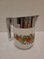 Vintage Gemco Corning Ware Spice If Life Cream "Pot a Creme" Milk Glass