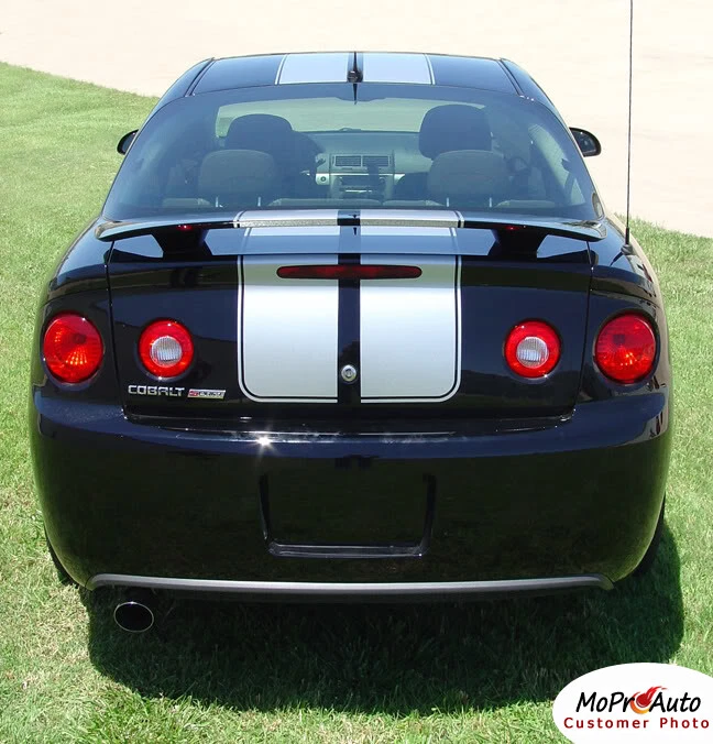 Rally Racing Hood Vinyl Graphics Stripes Decals fits Chevy Cobalt or Pontiac G5 - Image 4 of 4