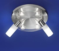 Deutsche Energiespar Deckenleuchte Nickel Halogen Strahler 6 Flammig