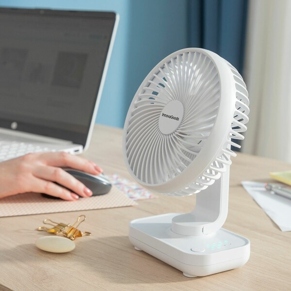 Ventilateur de Bureau InnovaGoods Fanrec Mini Ventilateur USB pour Table