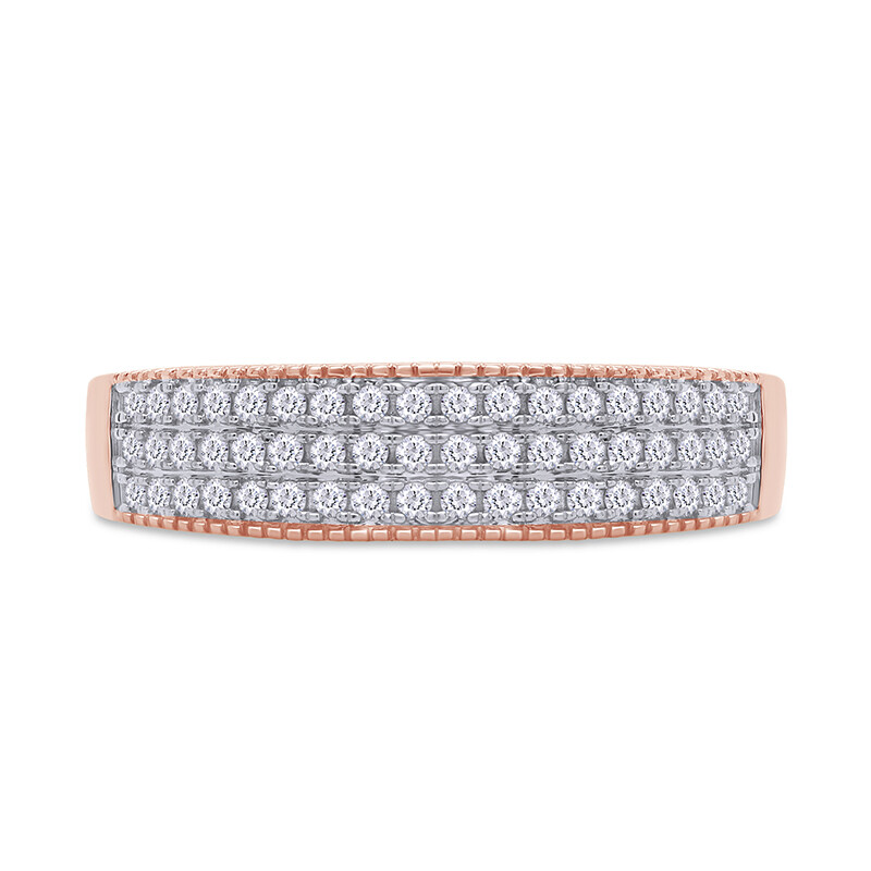 2/7 Ct Natural Round Diamond Mens Wedding Eternity Band Ring 10K White ...
