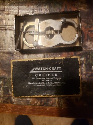 C & E Marshall Co. Watch-Craft watchmakers parallel caliper, vintage