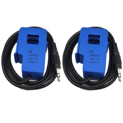 2Pcs SCT-013-000 50A Split Core Current Transformer Non-Invasive Sensor