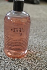 PHILOSOPHY SWEET VANILLA FIG SHAMPOO, SHOWER GEL BUBBLE BATH 16 oz