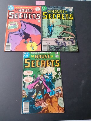 THE HOUSE OF SECRETS  # 149/151/153  1977/78  x 3   DC COMICS VNC