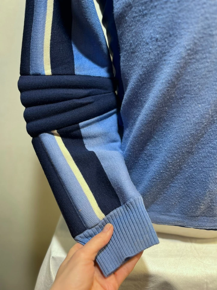 Suéter Camisa Meister Vintage Retro Lana Ski Apres Ski Media Cremallera Talla M Foto 4 de 4