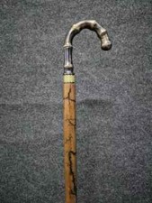 Antique Designer Head Handle Victorian Handmade Wooden Walking Stick Cane