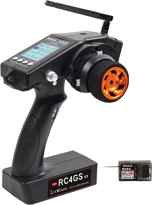 Radiolink RC4GS V3 5 Channels RC Transmitter and R6FG Gyro Receiver, 2.4GHz Surf