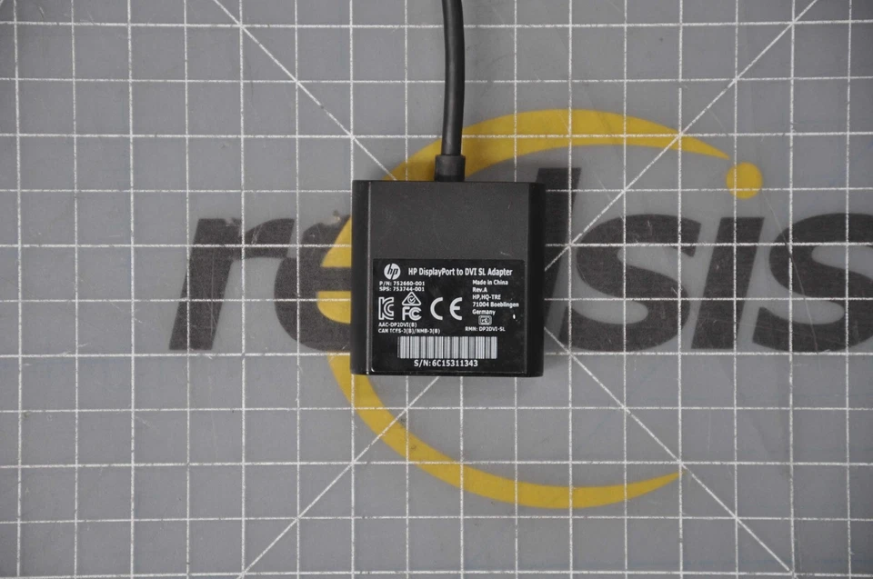 HP Display Port to DVI Adapter Grade B 753744-001 - Image 2 of 3