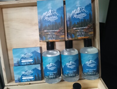 Aurora Mountains Trail Duschgel Set 250ml + Shampoo 250ml+Salz 100g+Seife 100g