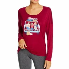 Jane & Bleecker Womens Small Weekend Girls Road Trip Pajama Top Shirt 231/626