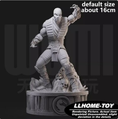 Game Absolute Zero Fighter Resin 3D Print GK Figure DIY Model Unpainted