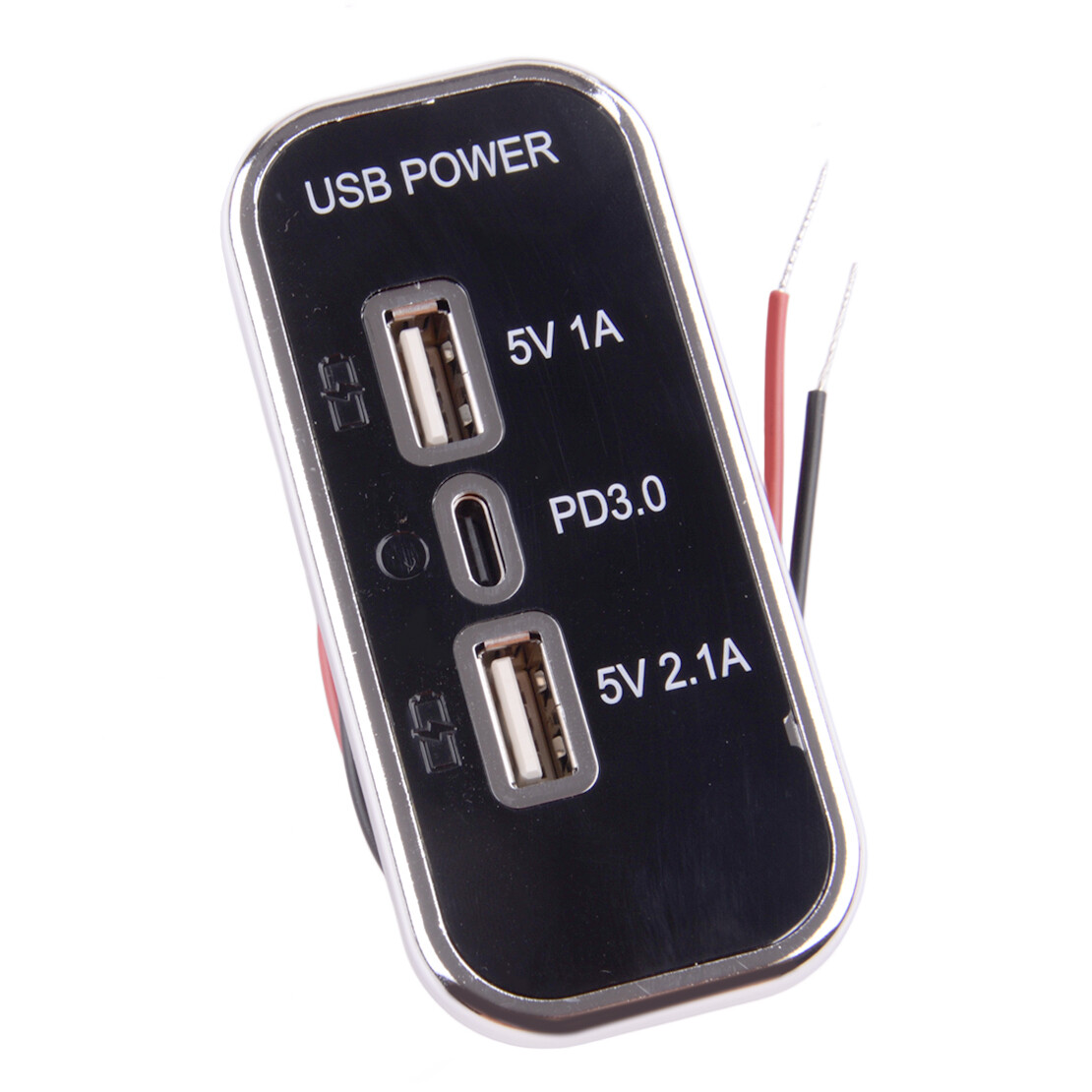 Dual USB & PD 3.0 Type-C 3 Ports Car Fast Charger Socket Power Outlet yw