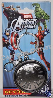 Mevel Comics KeyChain Avengers Key Chain 100% ORIGINAL METAL EAGLE SHIELD